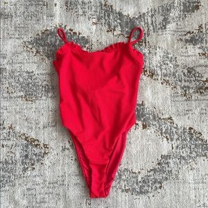 Sabo Skirt red bodysuit